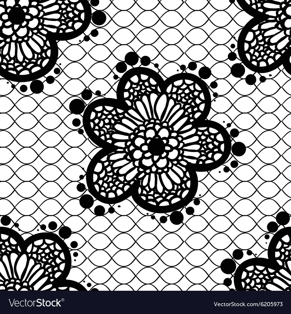 Seamless lace pattern