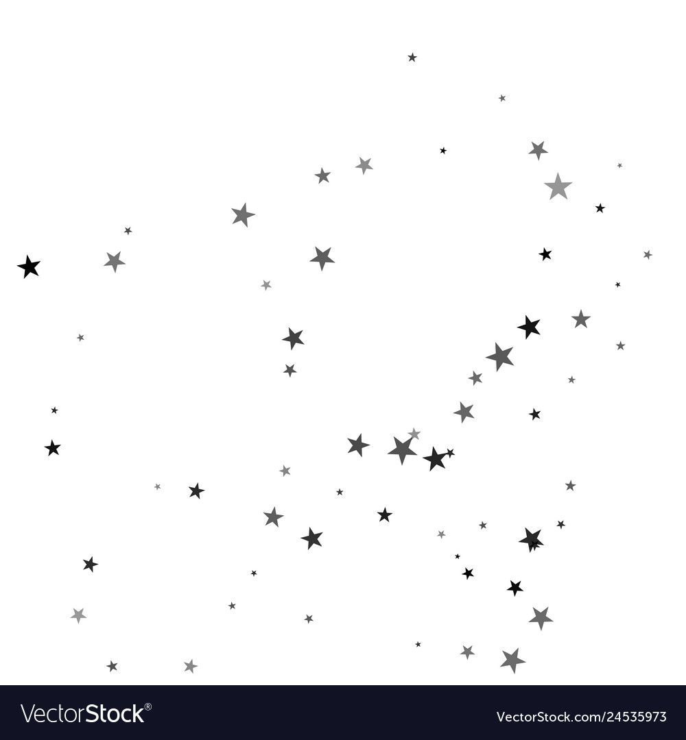 Shooting Stars on White