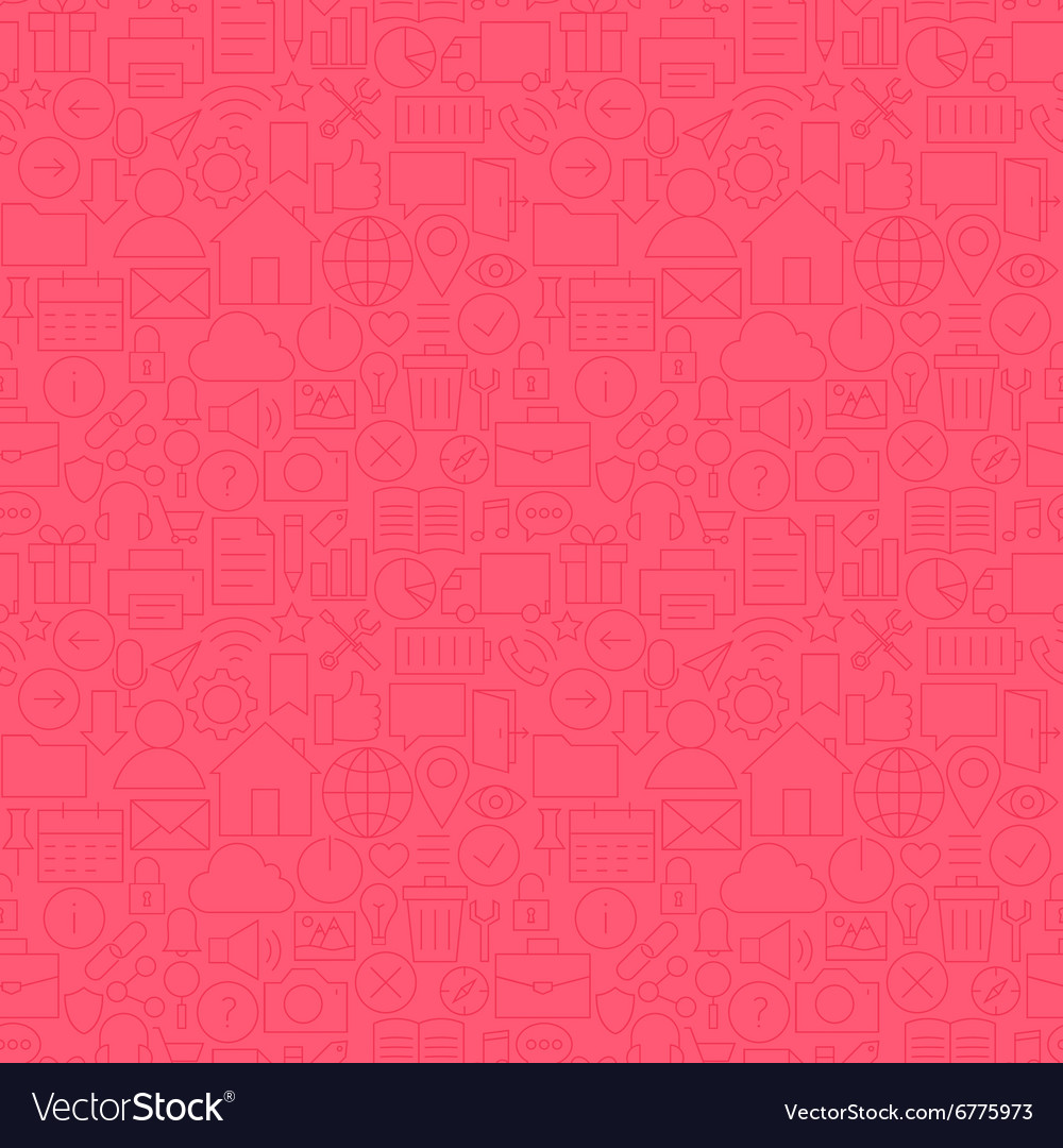 Thin line website mobile user interface seamless