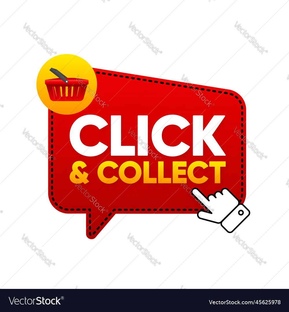 Click and collect with computer mouse pointer