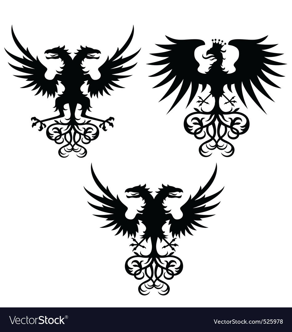 Eagle set Royalty Free Vector Image - VectorStock