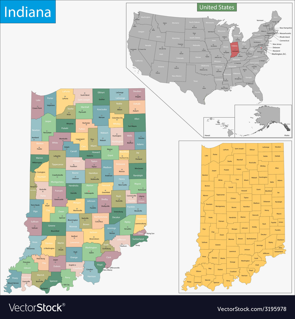 Indiana map