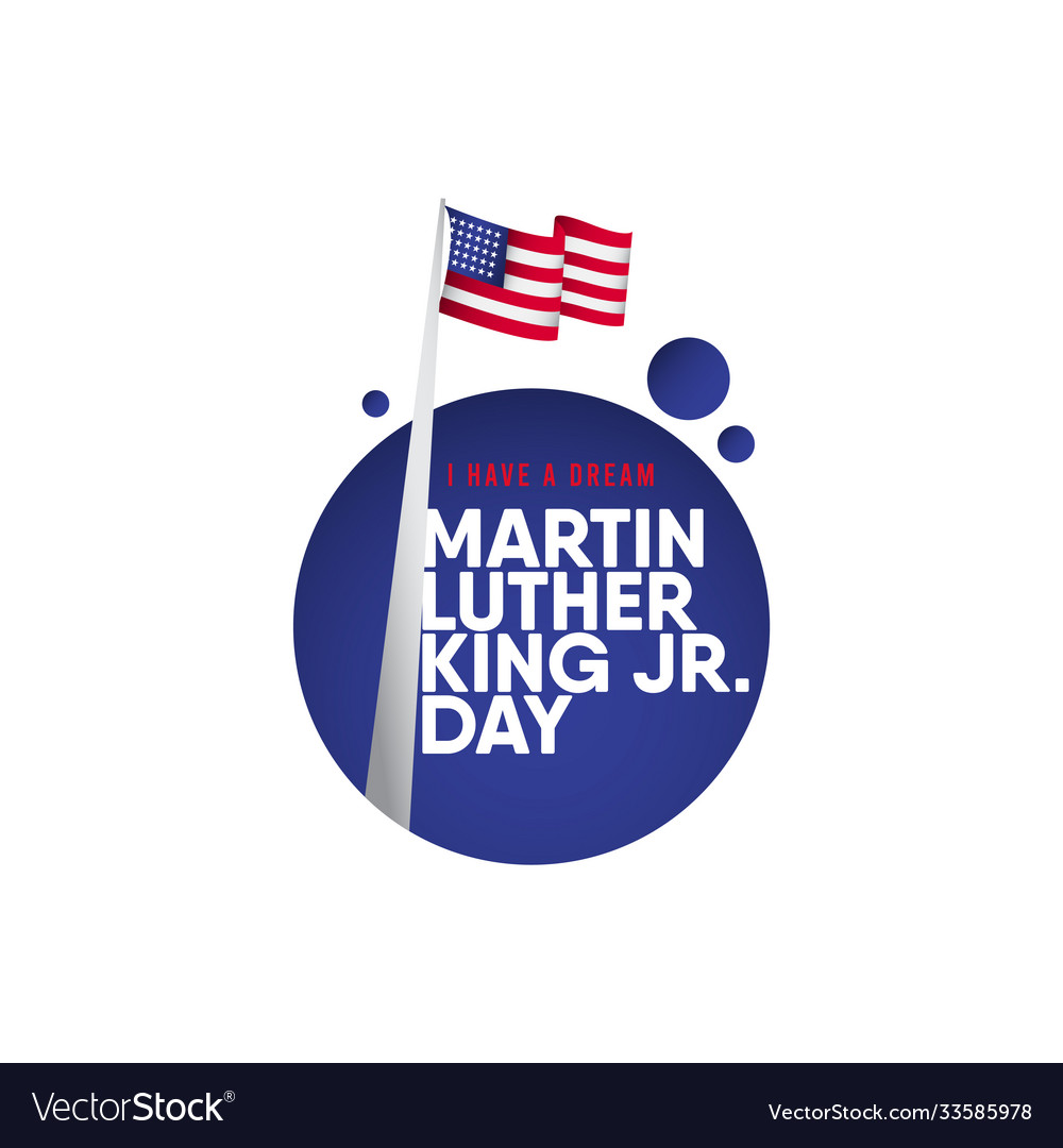 Martin luther König jr Tag Vorlage Design vector image Martin luther König jr Tag Vorlage Design