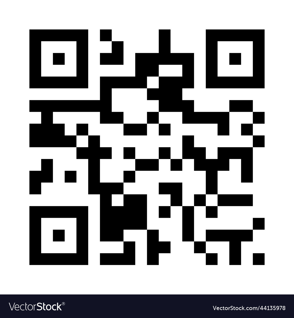 Qr code vector image Qr code