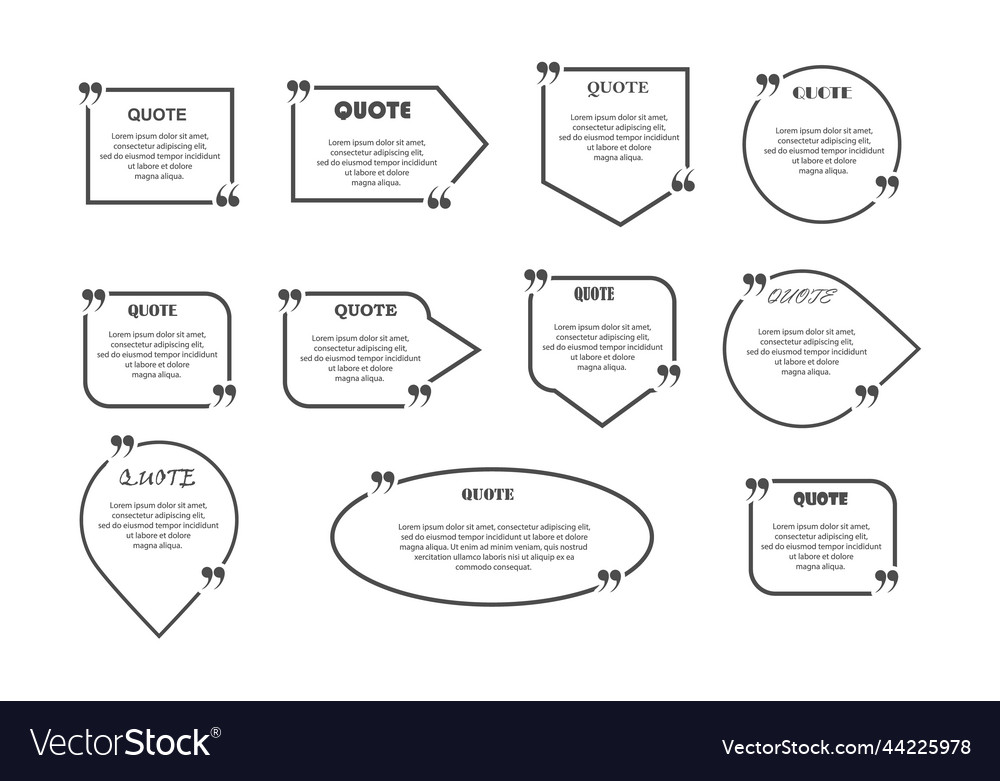 Set of text fields different shape vector image Set of text fields different shape