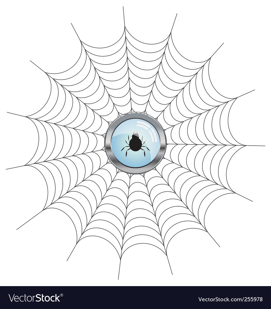 Spider Web with Button Icon
