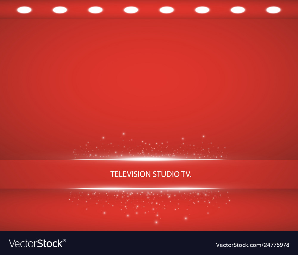 Studio background empty red