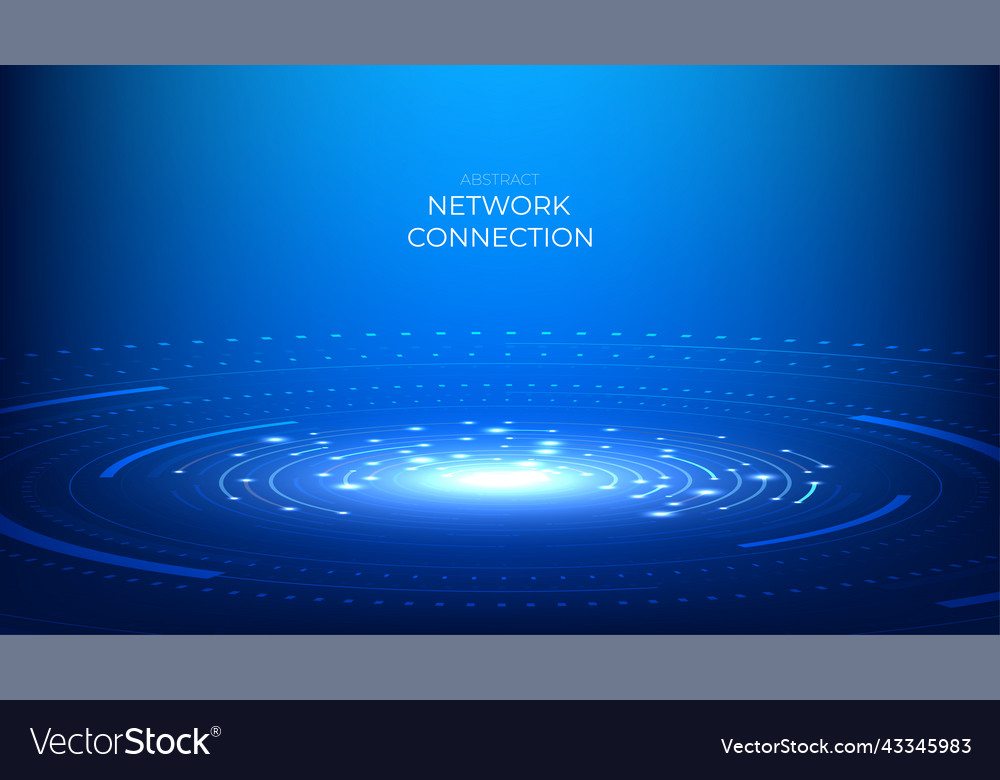 Abstract digital network connection futuristic vector image Abstract digital network connection futuristic