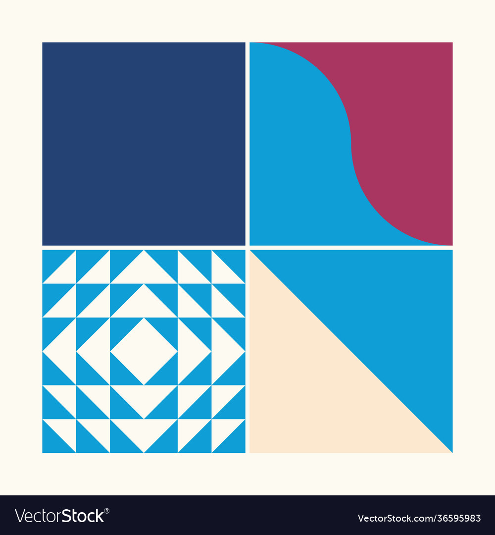 Abstract geometry pattern artwork vector image Abstract geometry pattern artwork