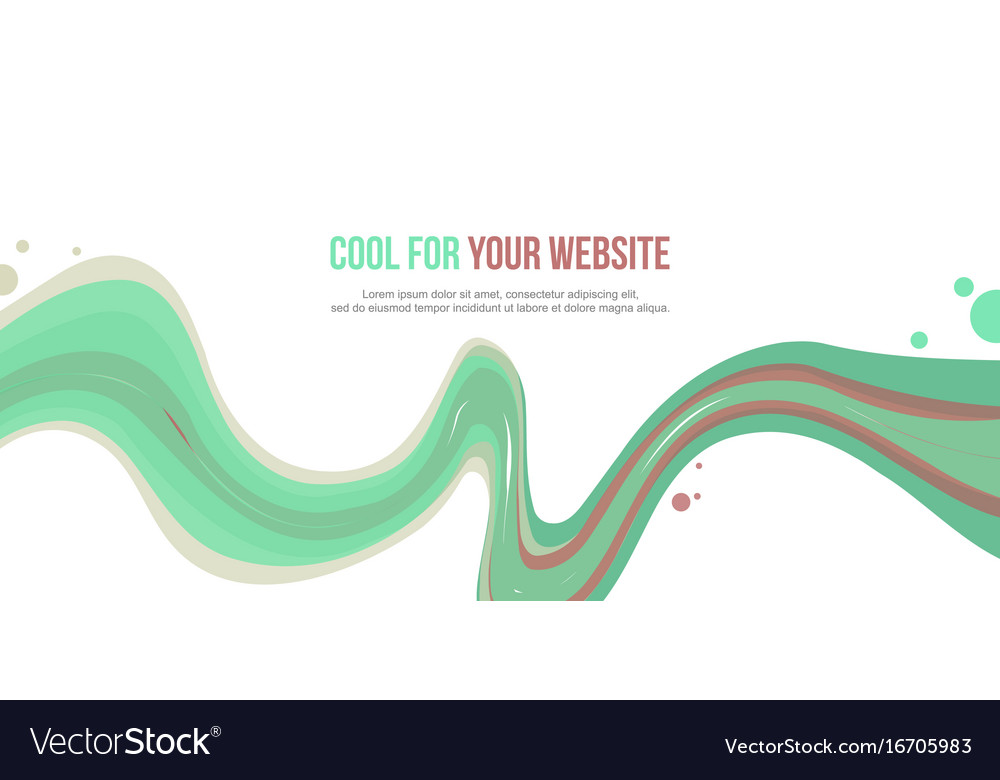 Abstract website header wave style