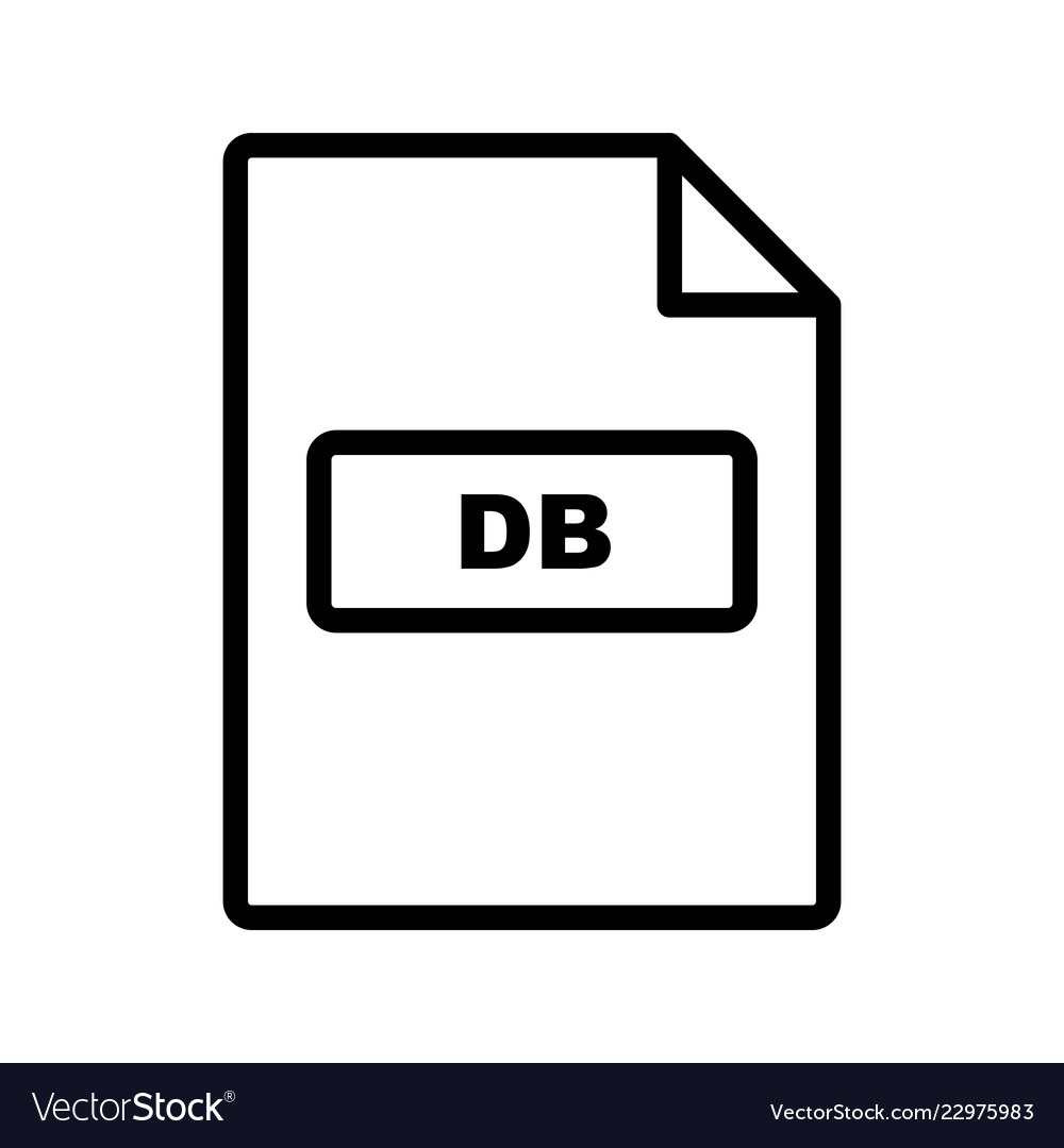 Db icon Royalty Free Vector Image - VectorStock