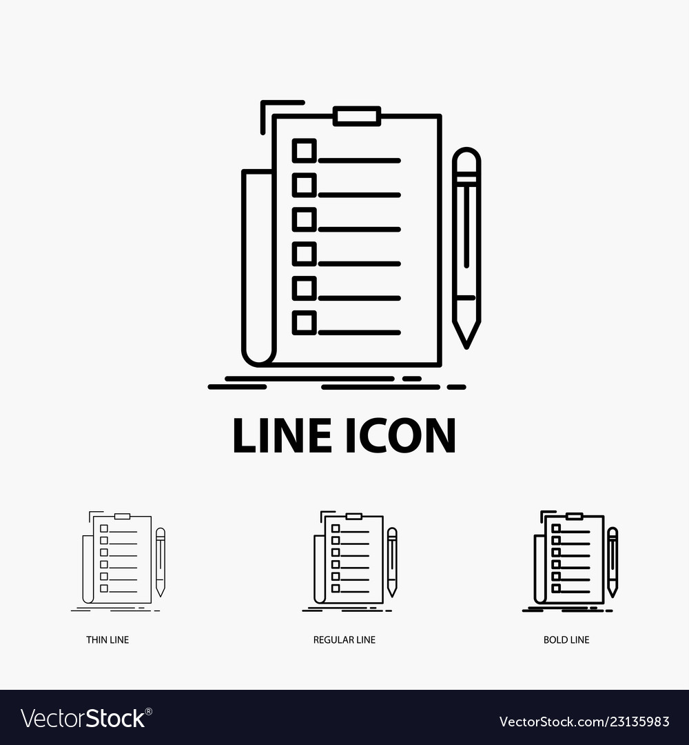 Expertise checklist check list document icon vector image Expertise checklist check list document icon