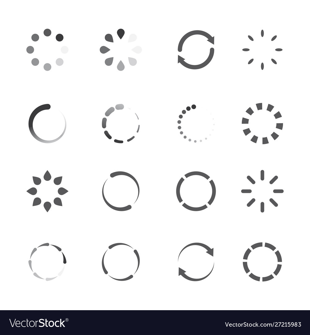 Loading icon design vector image Loading icon design