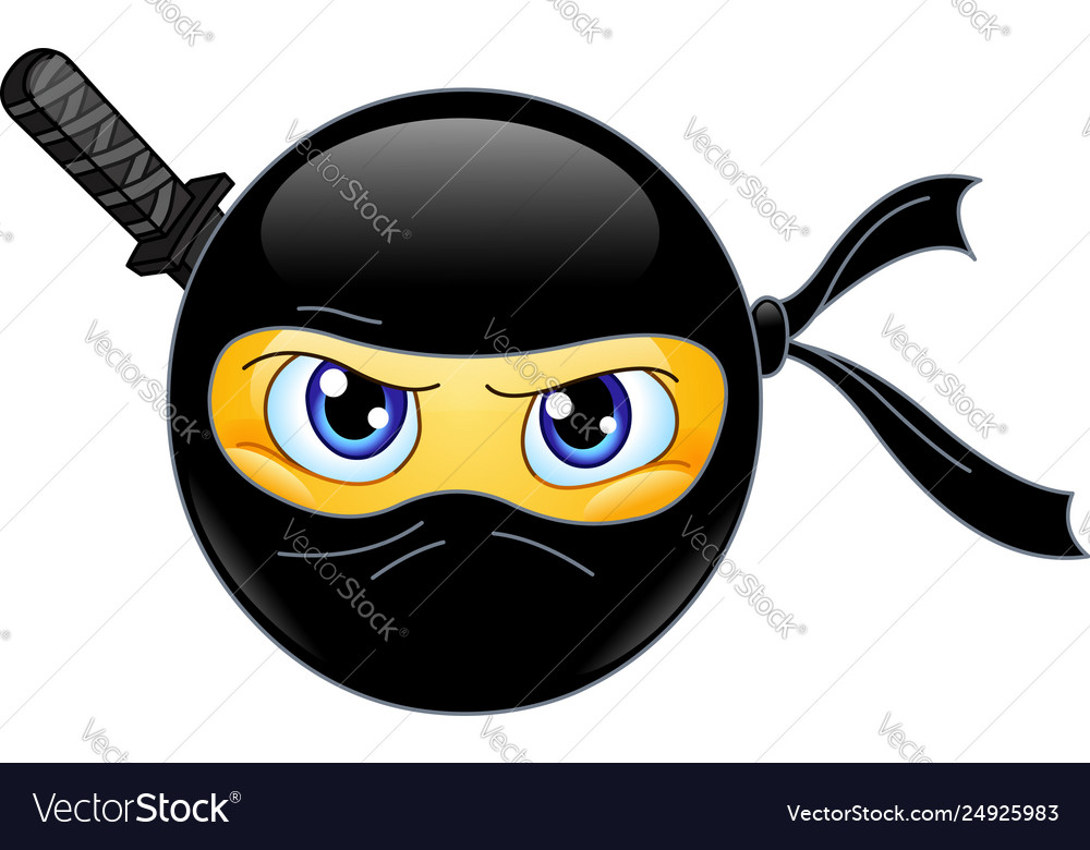 Ninga emoticon vector image Ninga emoticon