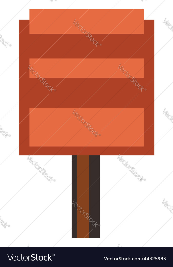 Orange abstract tree on a white background