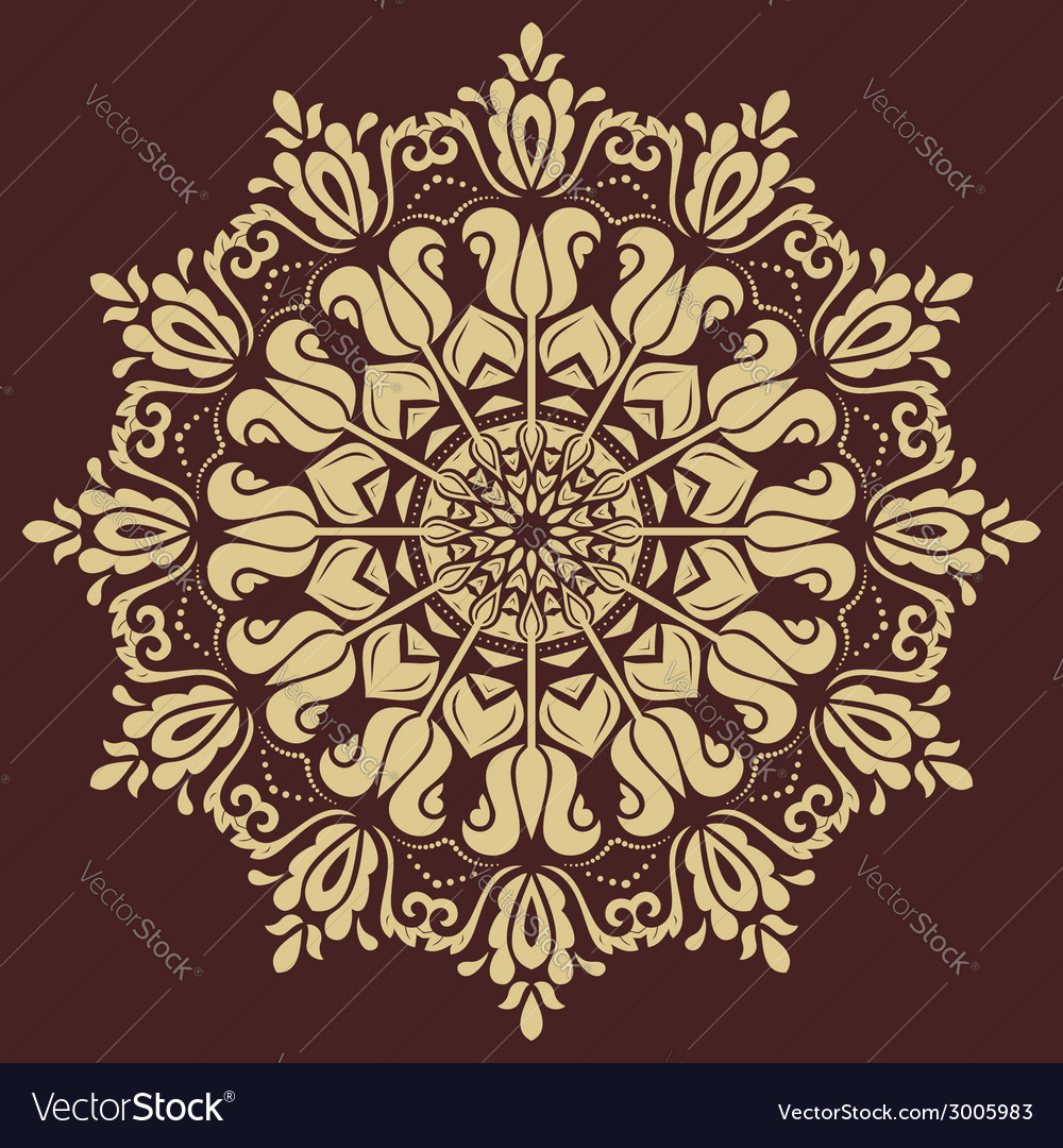 Orient seamless pattern abstract background