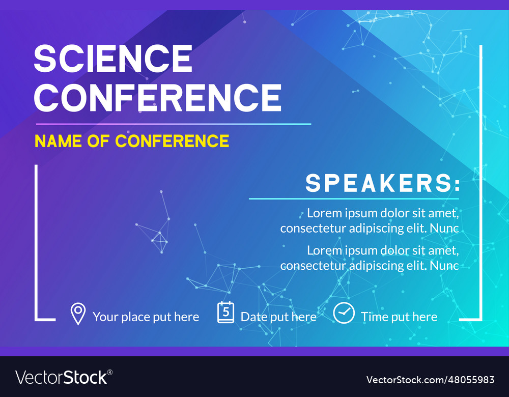 Science conference business design template