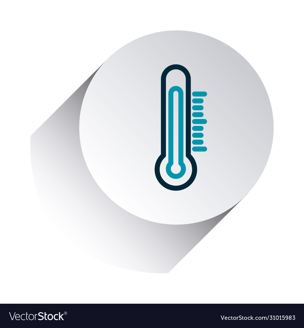 Smartphone app buttons concept thermometer icon
