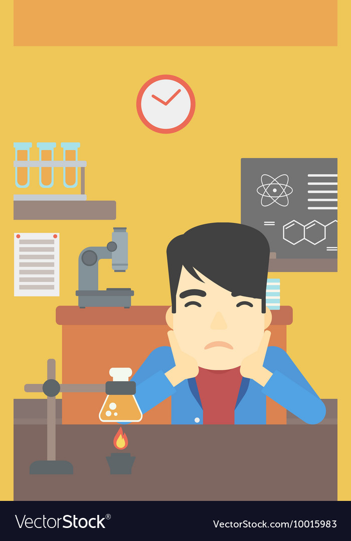 Student working at laboratory class