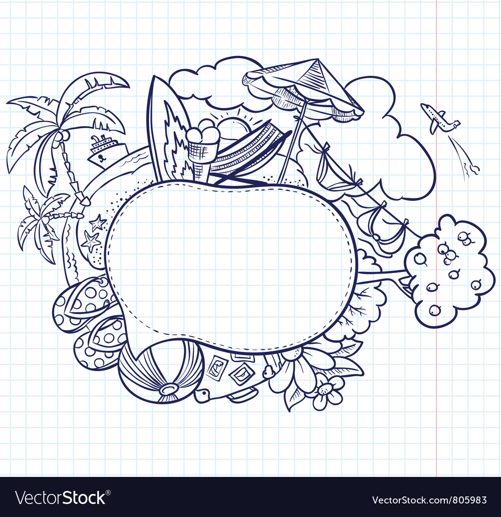 Summer Speech Bubble Sketch