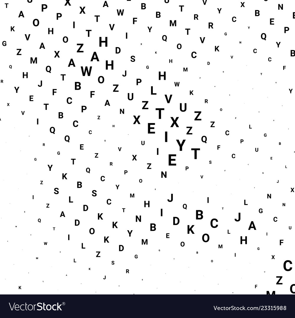 Abstract halftone texture with letters Vector Image Abstract halftone texture with letters