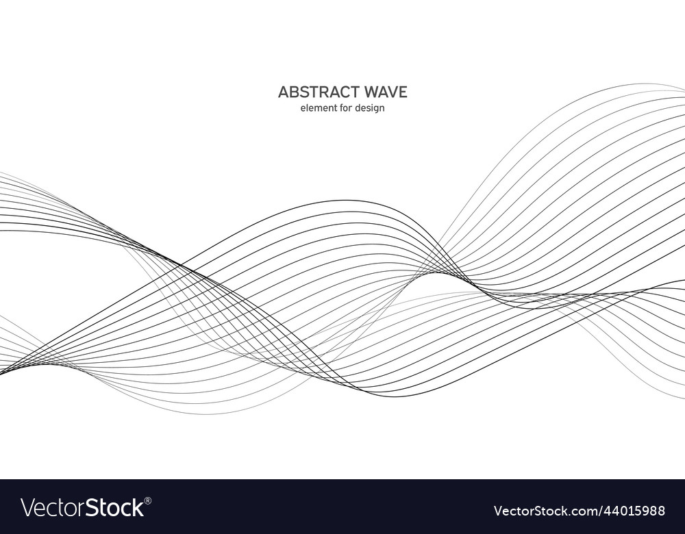 Abstract wave element for design digital vector image Abstract wave element for design digital
