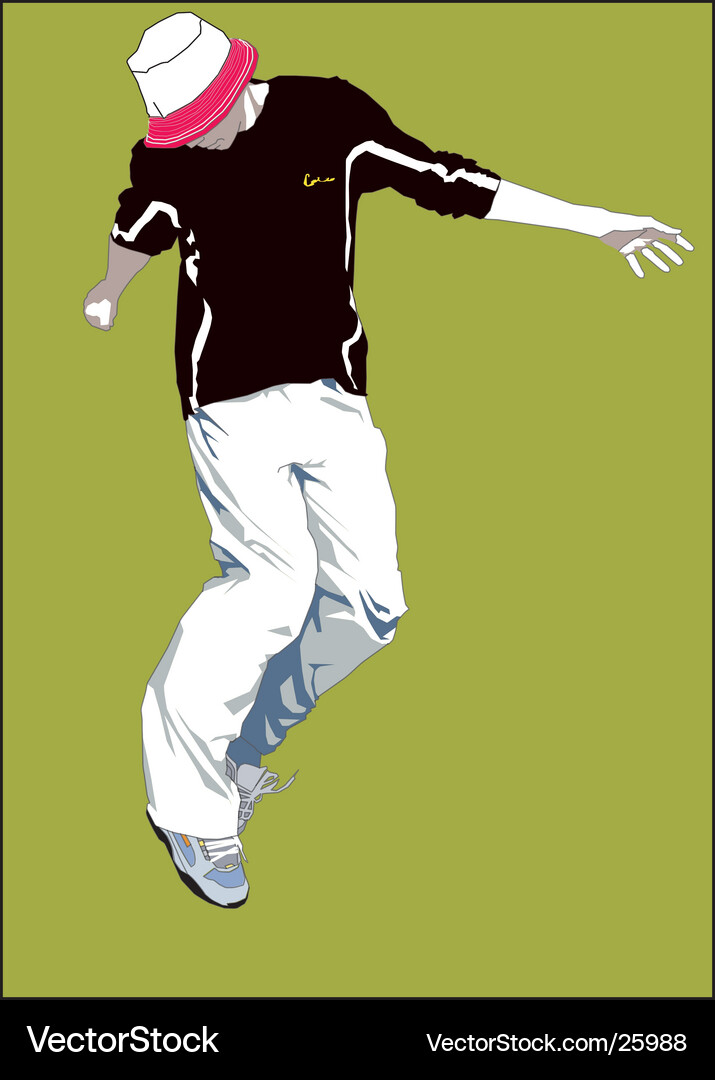 Boy jumping Royalty Free Vector Image - VectorStock