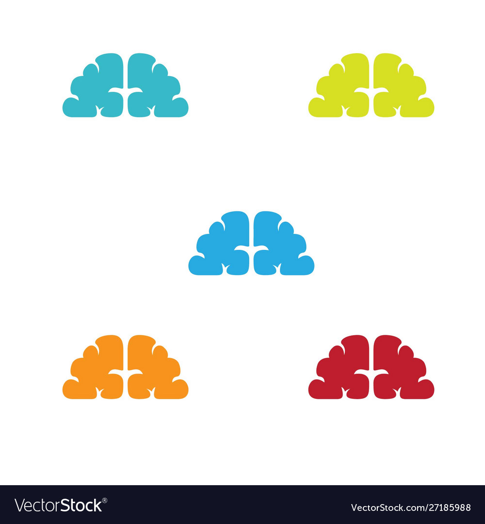 Brainy color abstract without outline