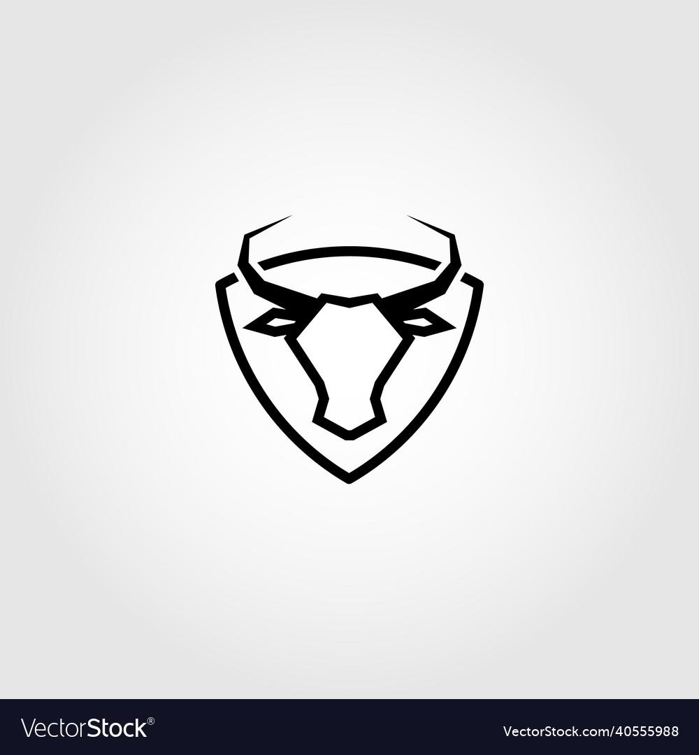 Bull graphic template design