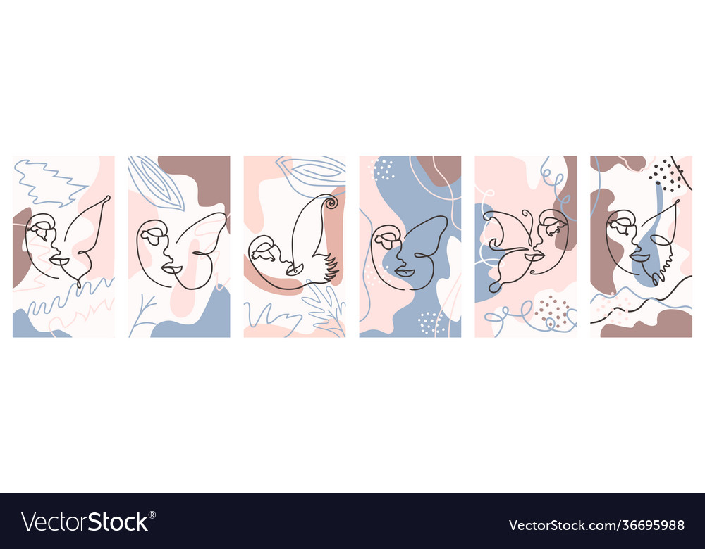 Butterfly surreal faces continuous line Vector Image Butterfly surreal faces continuous line