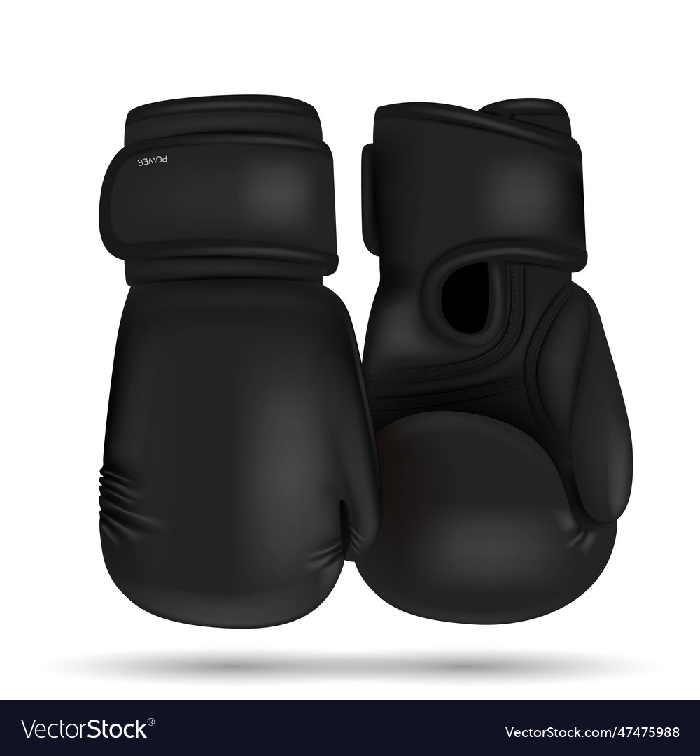 Color boxing gloves realistic