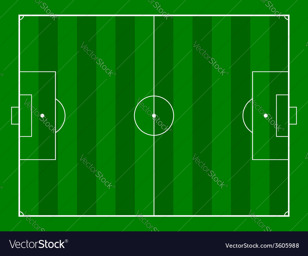 Football or soccer field background Royalty Free Vector