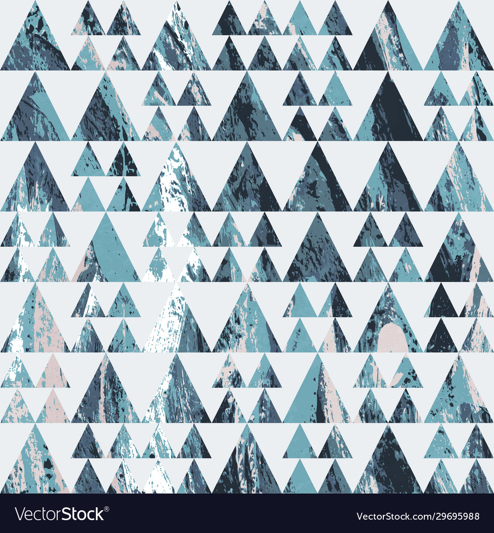 Grunge triangle pattern Royalty Free Vector Image
