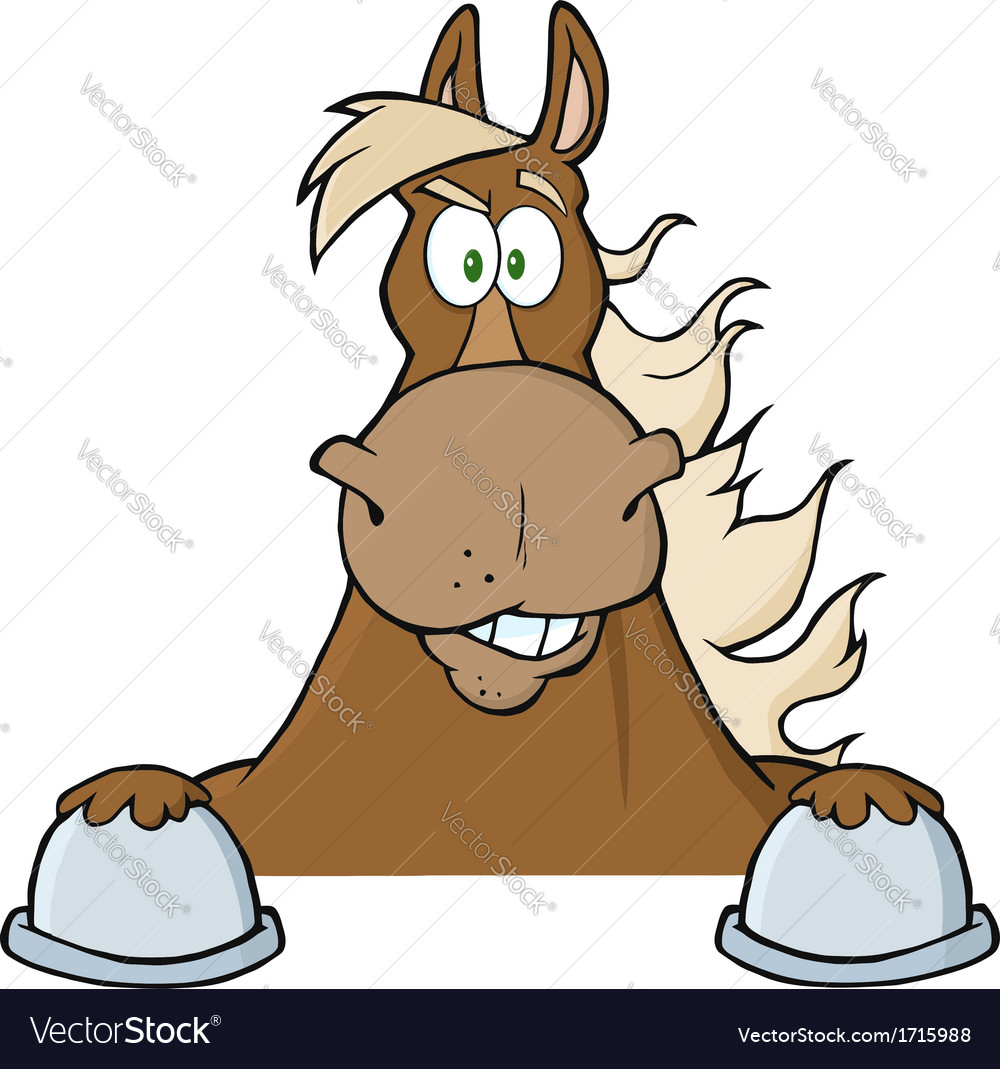 Horse cartoon Royalty Free Vector Image - VectorStock