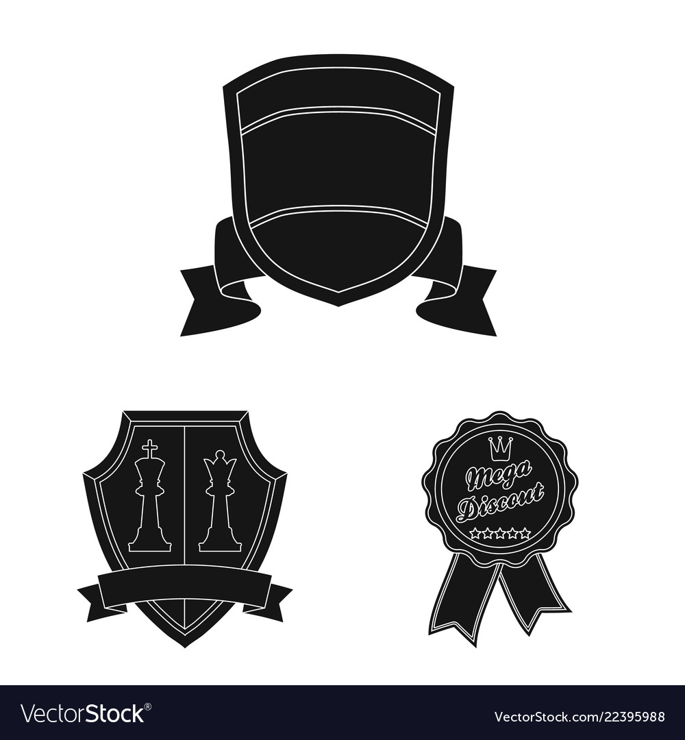 Isolated object of emblem and badge symbol