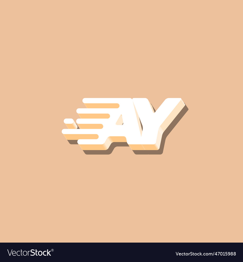 Letter ay schnelle Geschwindigkeit Technologie modernes Logo Design vector image Letter ay schnelle Geschwindigkeit Technologie modernes Logo Design