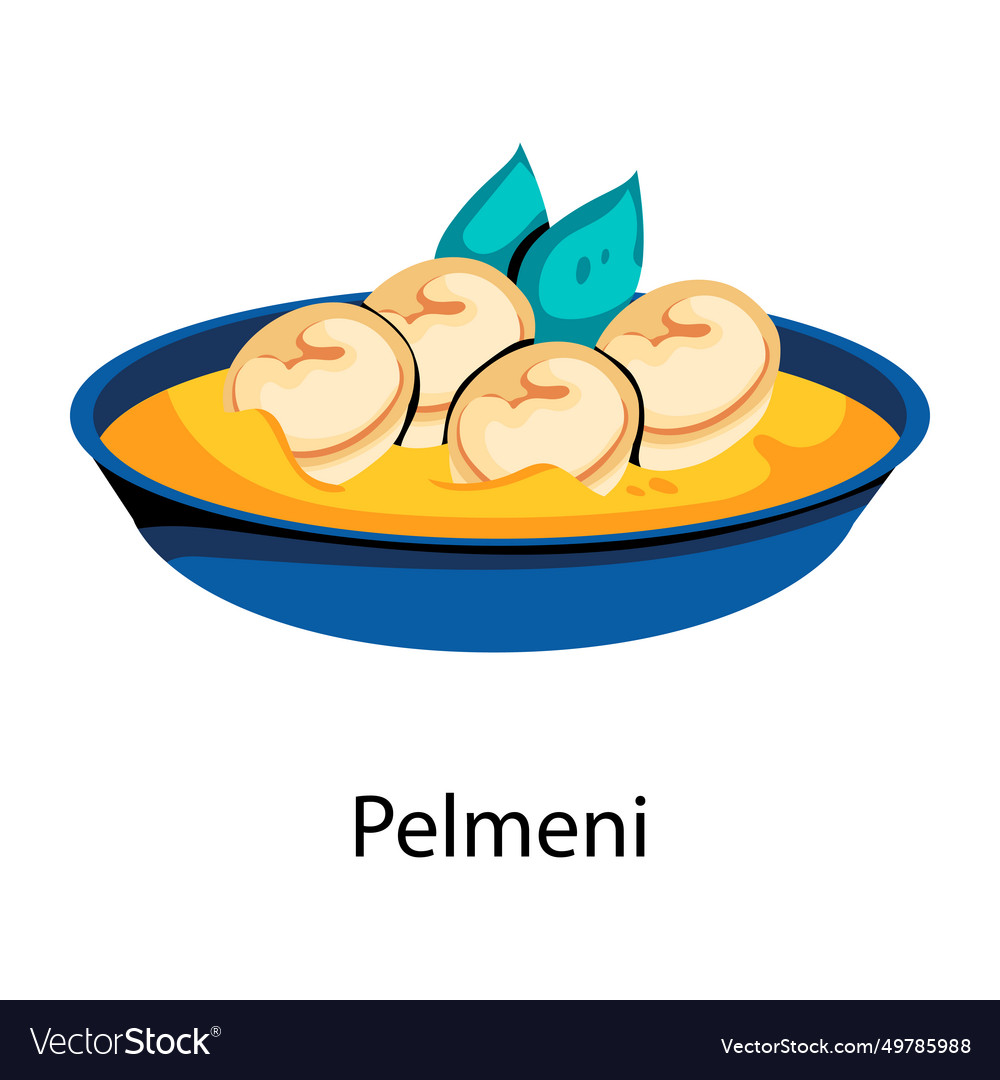 Pelmeni Royalty Free Vector Image - VectorStock