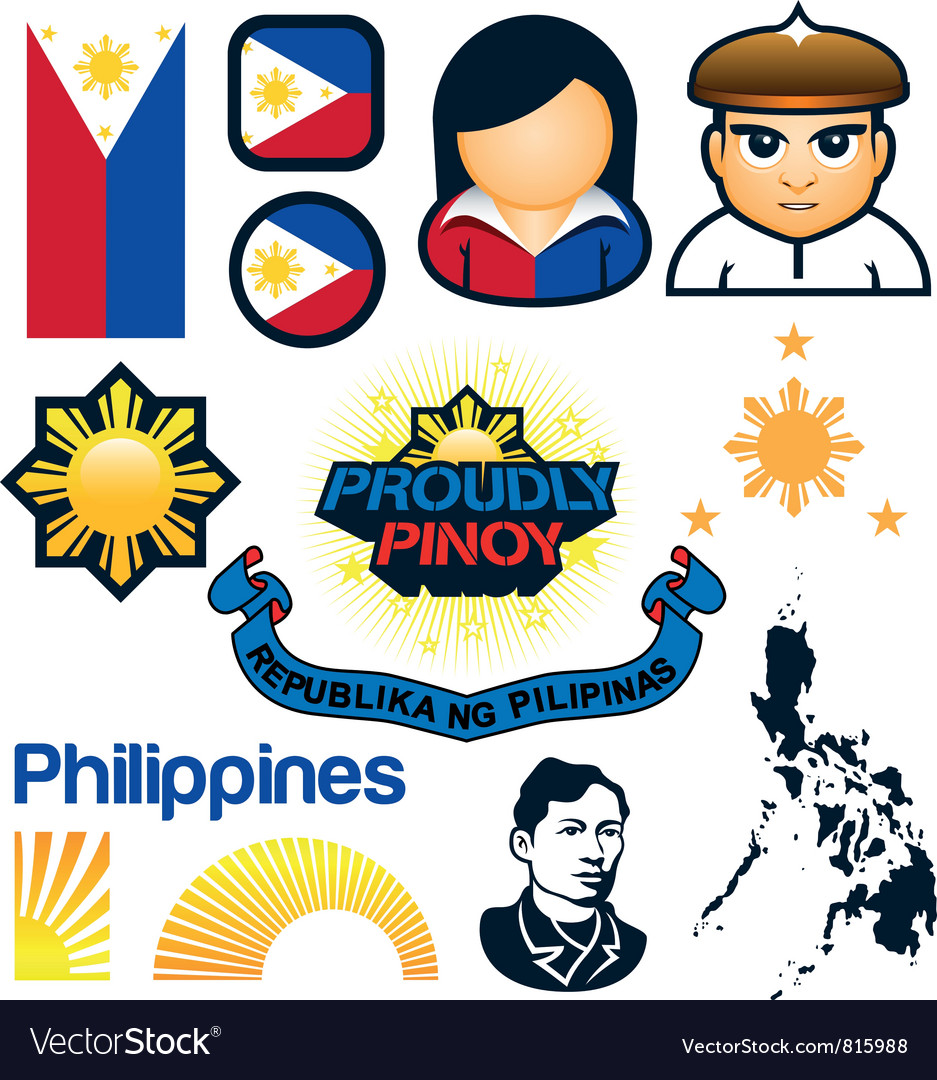 Philippines symbols Royalty Free Vector Image - VectorStock