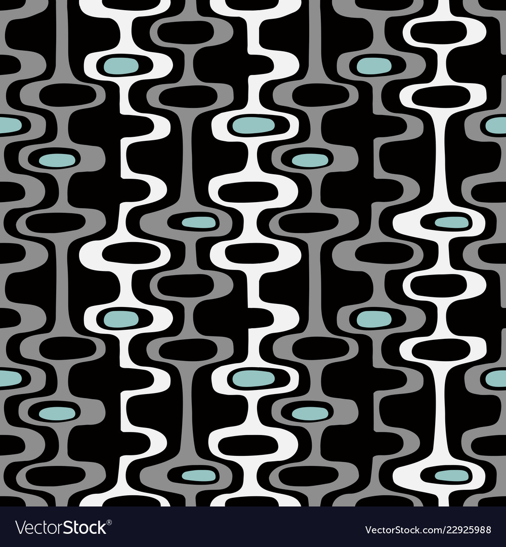 Seamless retro mid century modern pattern