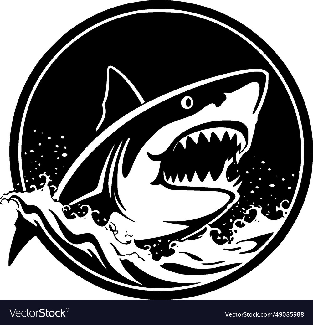 Shark - high quality logo ideal for t-shirt Vector Image