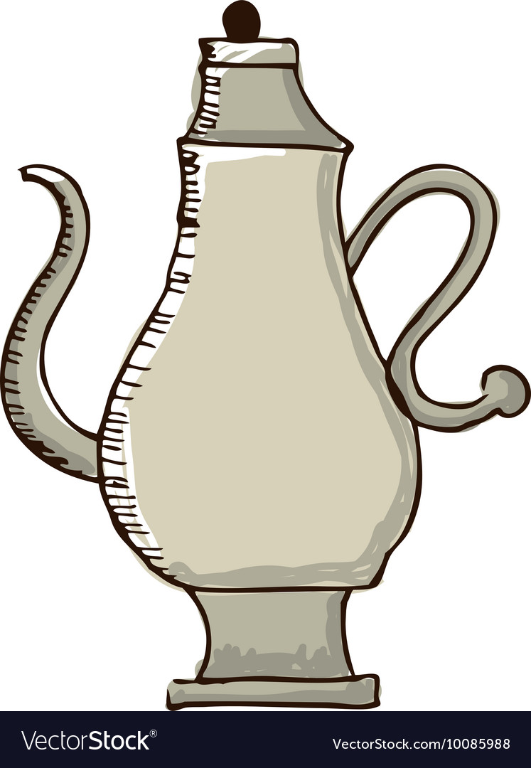 Teapot kitchen isolated icon