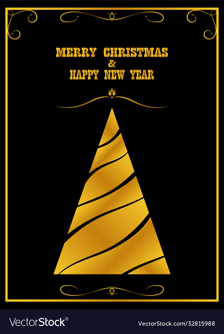 Template for new year and christmas greeting card