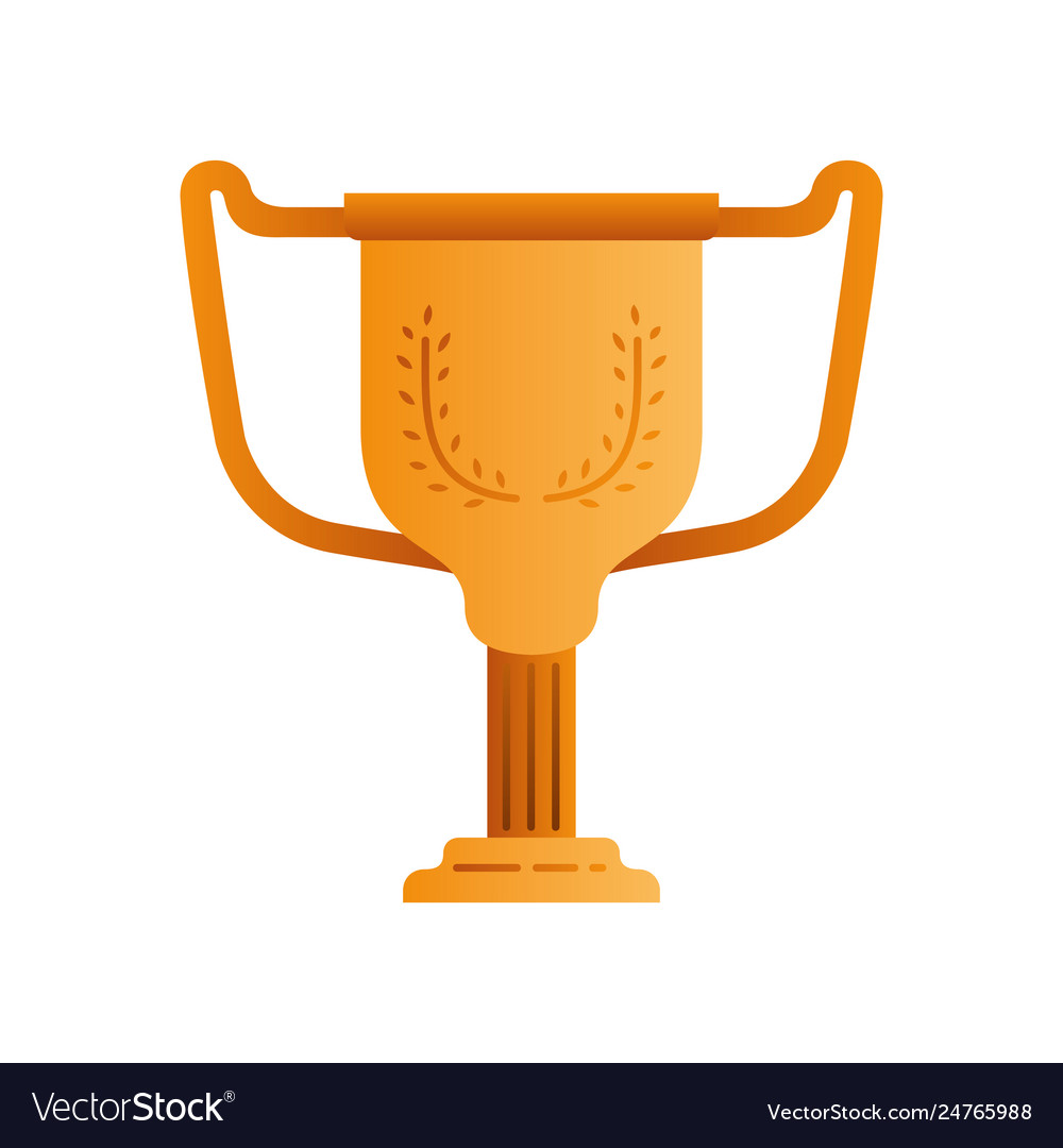 Trophy gold isolated icon