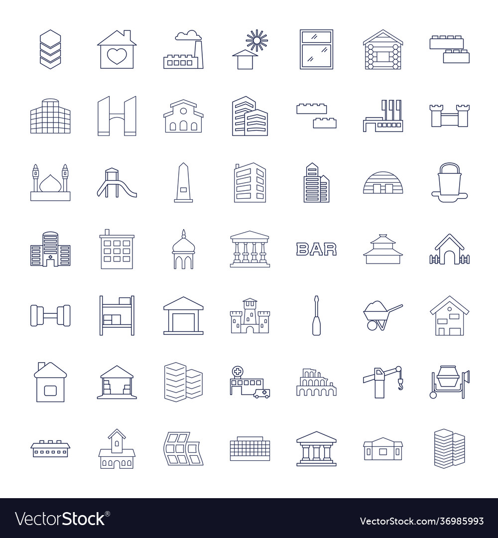 Building Icon Set