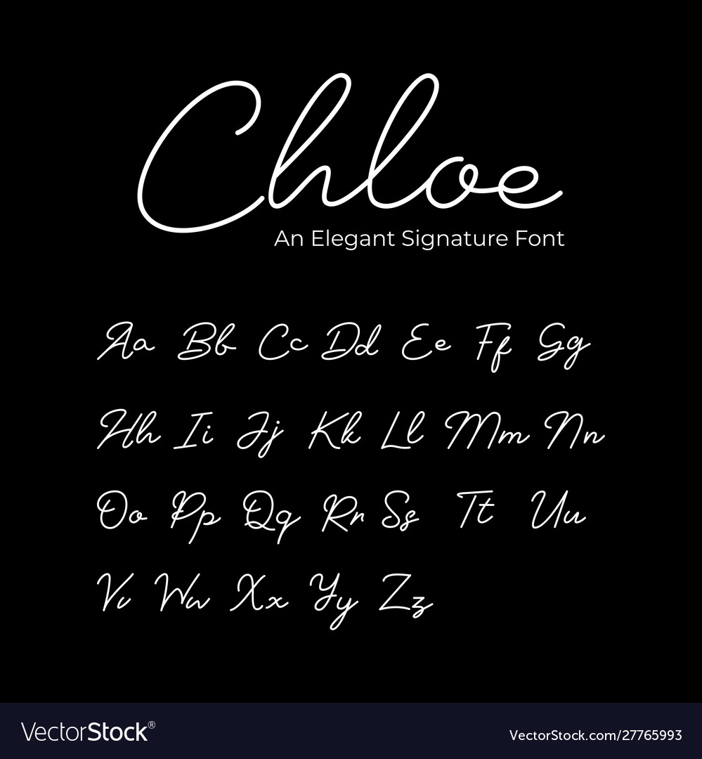 Chloe Elegant Script Font