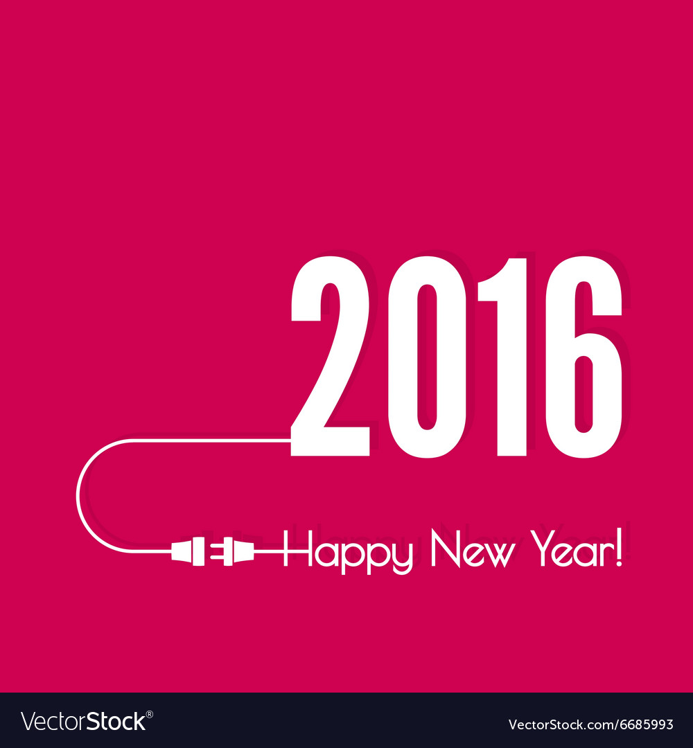 Creative happy new year Royalty Free Vector Image