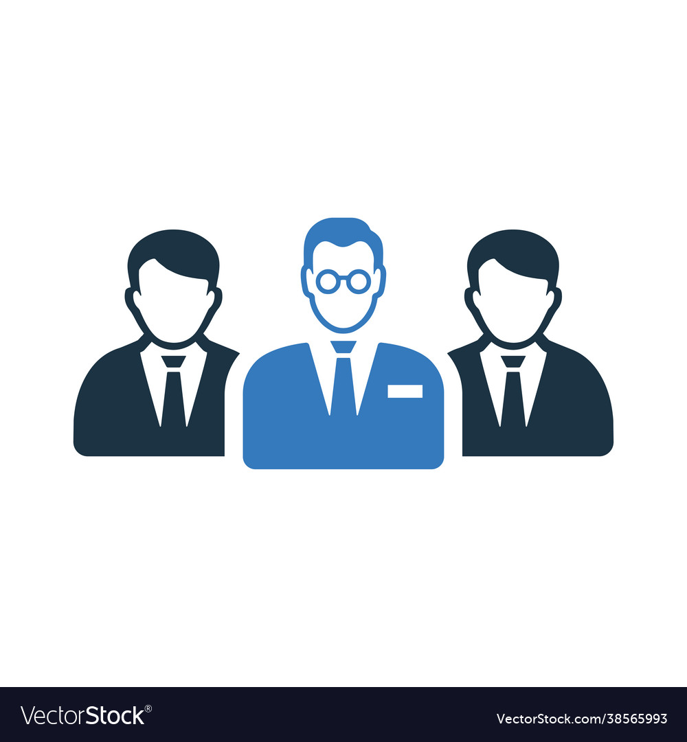 Manager Gruppen-Icon einfach bearbeitbares Design