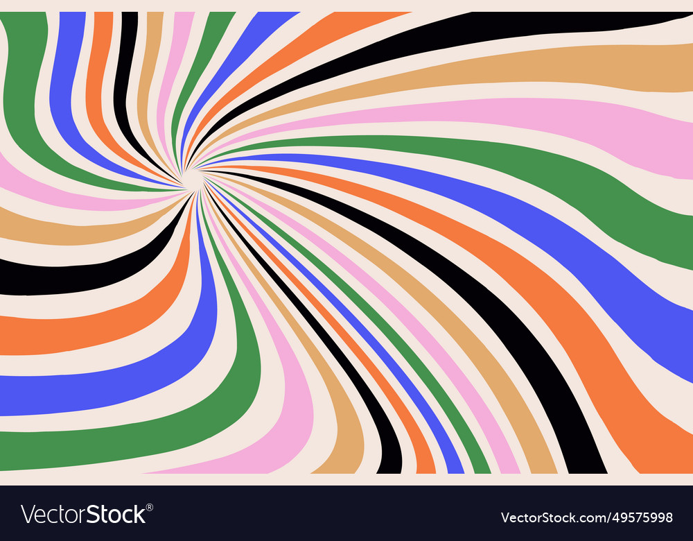 Abstract retro background in groovy style vector image Abstract retro background in groovy style