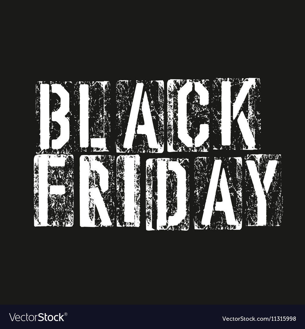 Black friday advertising design template Vector Image