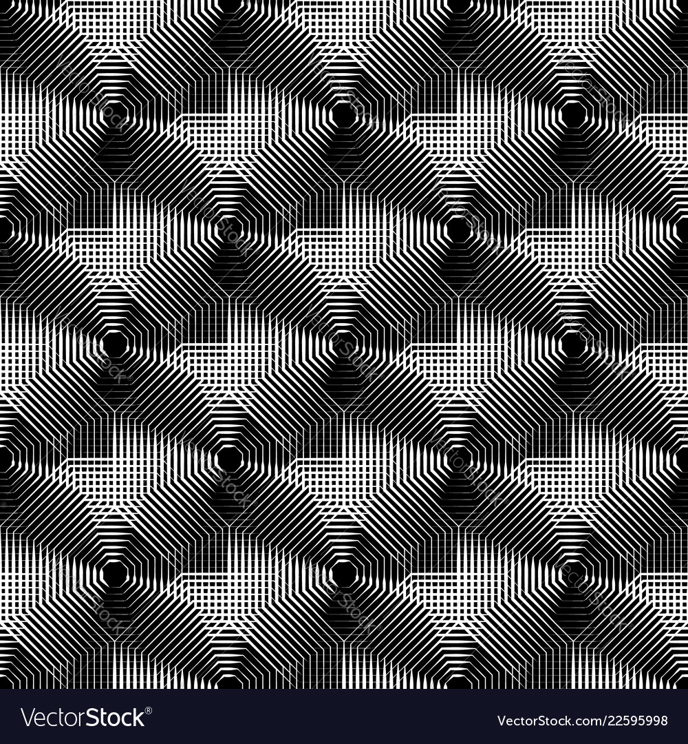 Cellular geometric pattern seamlessly repeatable vector image Cellular geometric pattern seamlessly repeatable
